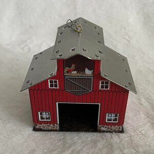 Red barn ornament Hallmark  #hallmark #construction #architect #Christmas #holid